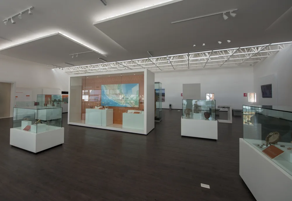 Perspectiva interior del Museo de Sitio de Tehuacán el Viejo